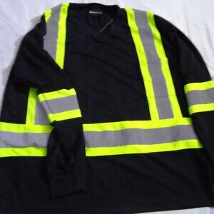 Mens Safety T-Shirt Long Sleeve